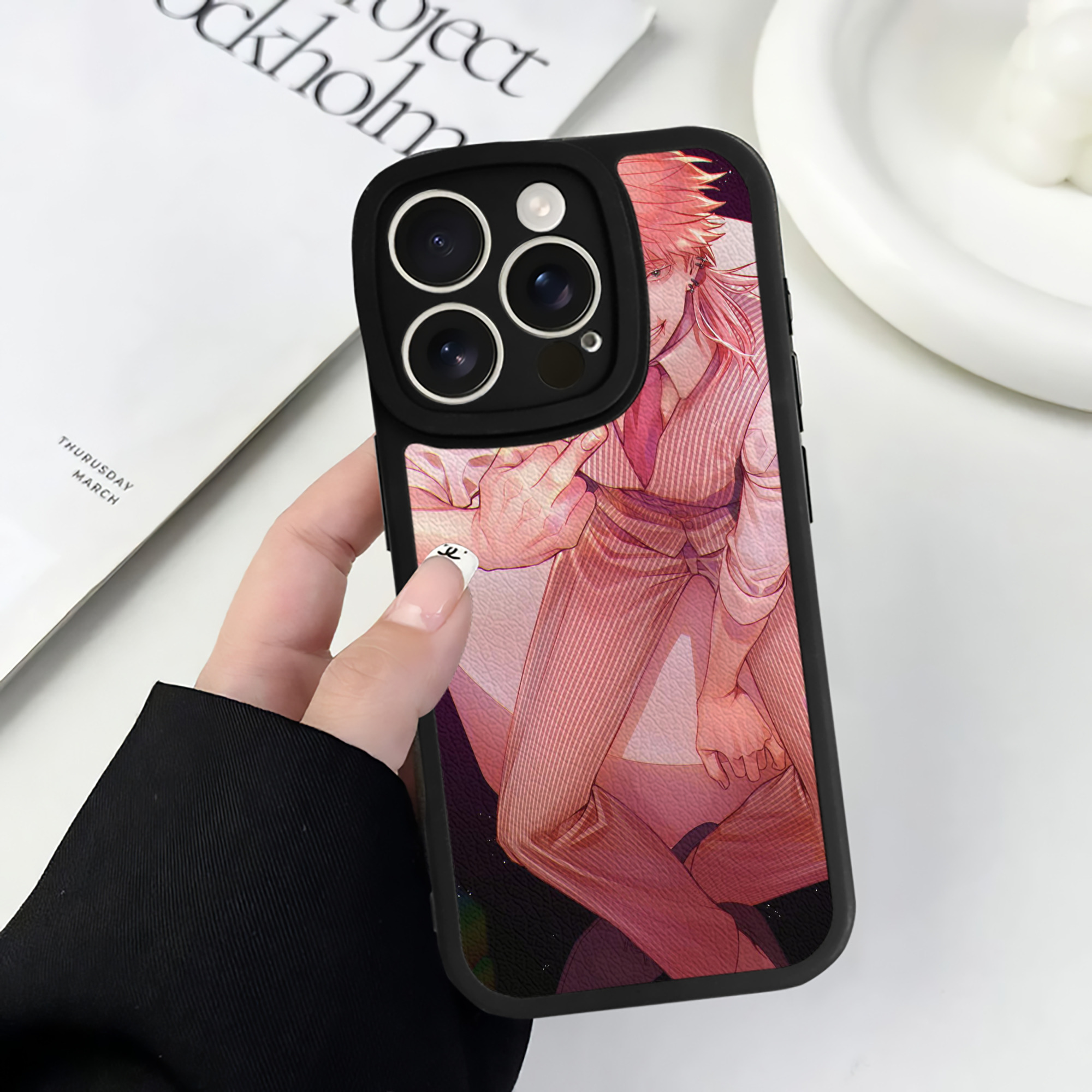 （画像用） 東京リベンジャーズ Tokyo Revengers 【iPhone 16シリーズ対応】シリコンスマホケース（レザー調） 材質：シリコン